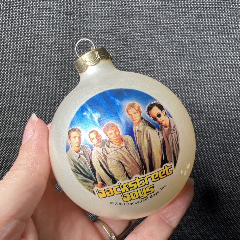 Backstreet Boys Christmas Ornament Ball Bauble Decor RARE 2000 Y2K Band Music